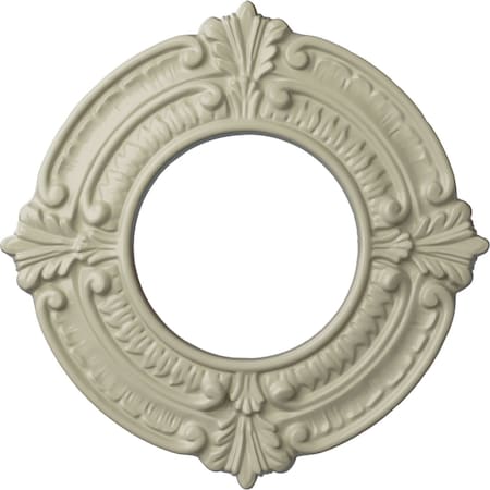 Ekena Millwork Benson Ceiling Medallion (Fits Canopies up to 4 1/8"), 9"OD x 4 1/8"ID x 5/8"P, Clear Yellow CM09BNCYF